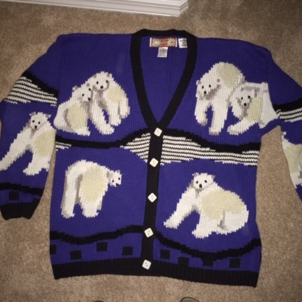 Cardigan Bay Polar Bear Handknitted Sweater